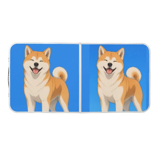 Anime-Happy Akita Beer Pong Table