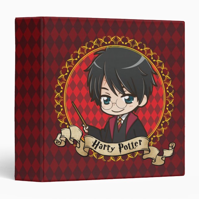 Anime Harry Potter 3 Ring Binder (Front/Spine)
