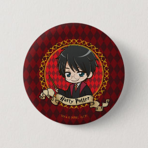 Anime Harry Potter Button