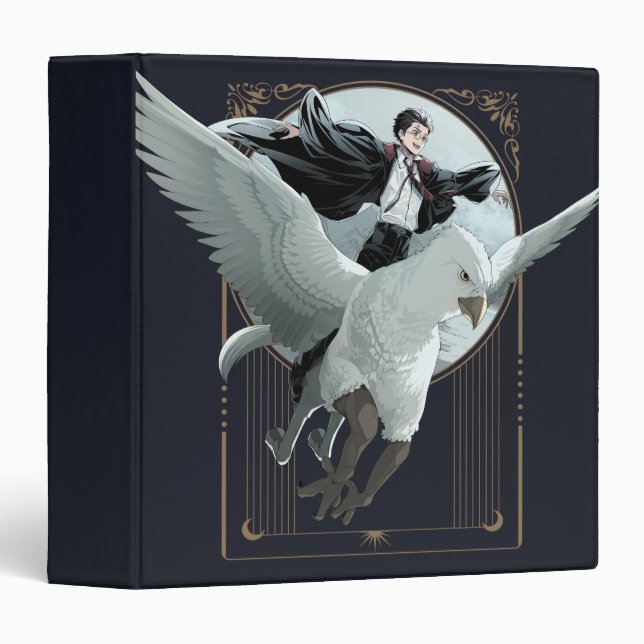 Anime HARRY POTTER™ Flight with Buckbeak 3 Ring Binder (Front/Spine)