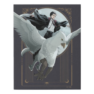 Anime HARRY POTTER™ Flight with Buckbeak Faux Canvas Print