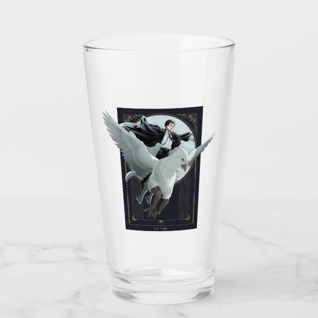Anime HARRY POTTER™ Flight with Buckbeak Glass (Front)