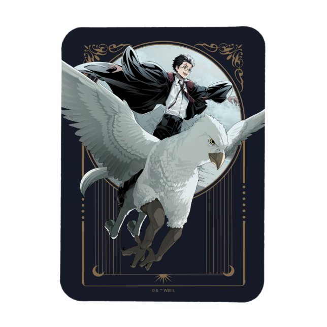 Anime HARRY POTTER™ Flight with Buckbeak Magnet (Vertical)