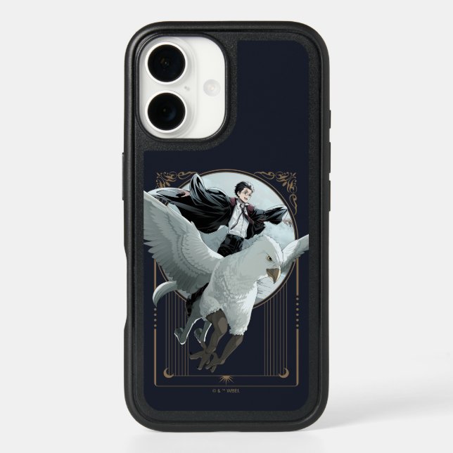 Anime HARRY POTTER™ Flight with Buckbeak Otterbox iPhone Case (Back)
