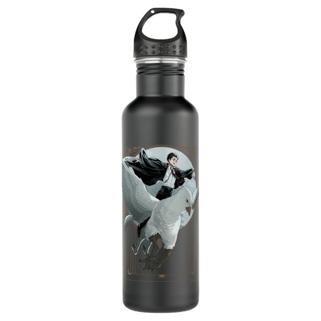 Anime HARRY POTTER™ Flight with Buckbeak Stainless Steel Water Bottle (Front)