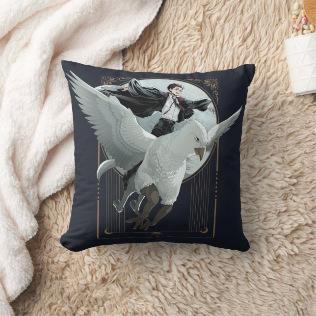 Anime HARRY POTTER™ Flight with Buckbeak Throw Pillow (Blanket)