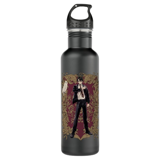 Anime HARRY POTTER™ Ornate Frame Stainless Steel Water Bottle (Front)