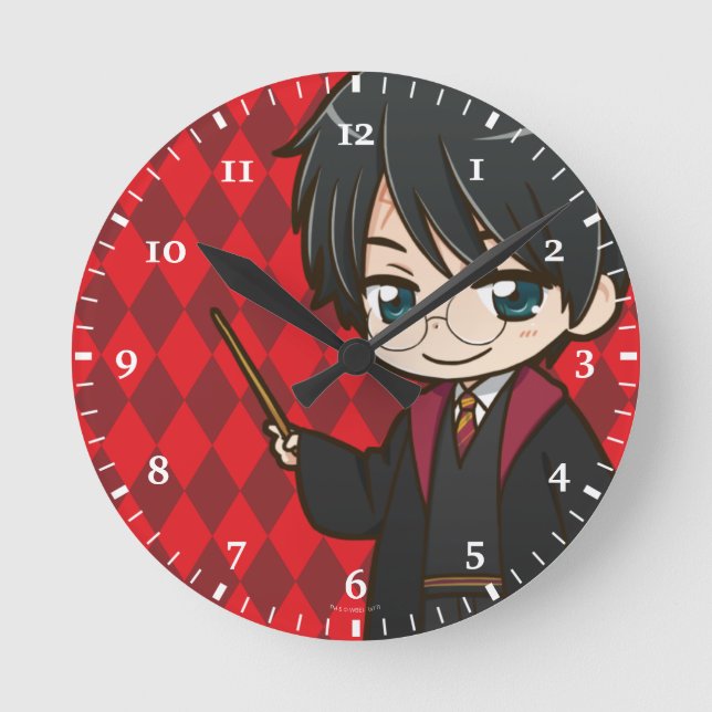 Anime Harry Potter Round Clock (Front)