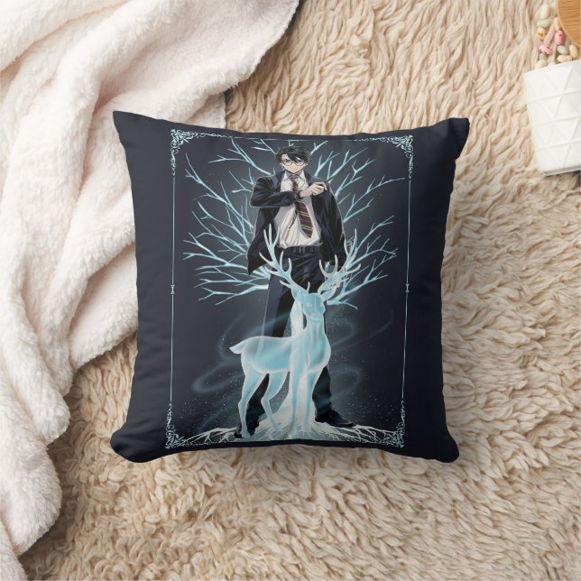 Anime HARRY POTTER™ Stag Patronus Throw Pillow (Blanket)