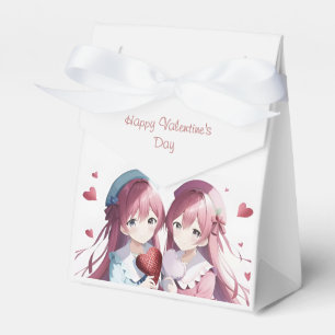 Anime hearts Valentine's Day Favor Boxes