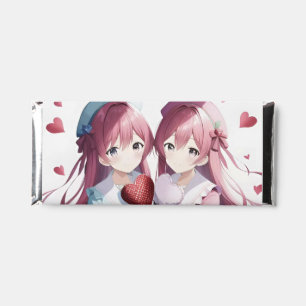 Anime hearts Valentine's Day Hershey Bar Favors