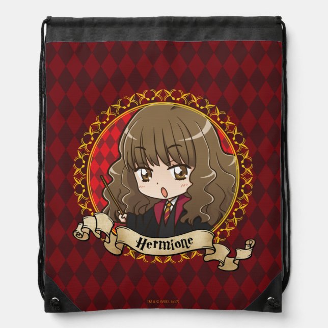 Anime Hermione Granger Drawstring Bag (Front)