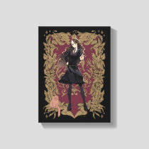 Anime Hermione Granger Ornate Frame Canvas Print