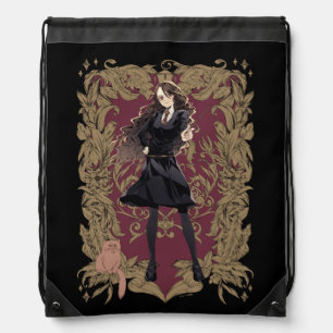 Anime Hermione Granger Ornate Frame Drawstring Bag