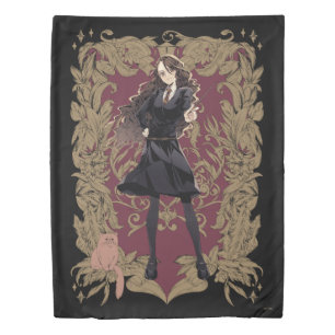 Anime Hermione Granger Ornate Frame Duvet Cover