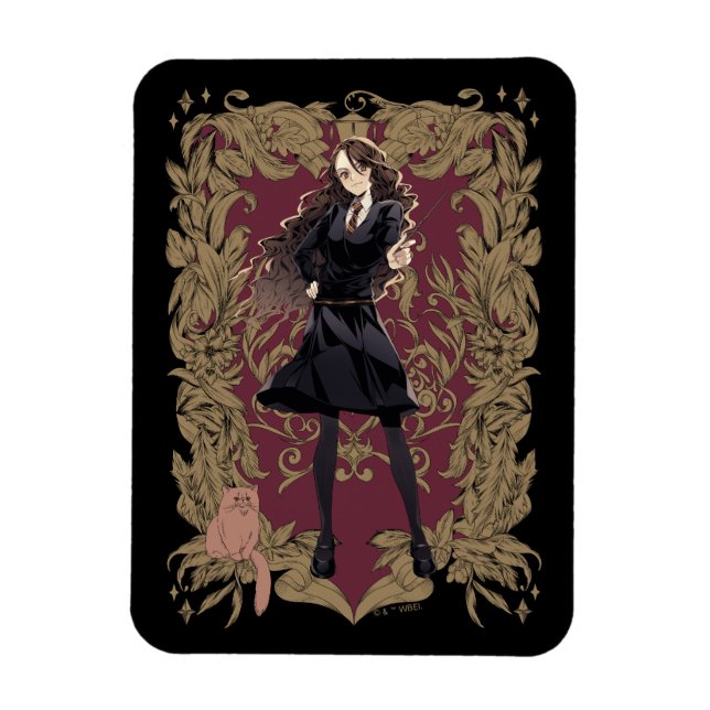 Anime Hermione Granger Ornate Frame Magnet (Vertical)