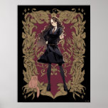 Anime Hermione Granger Ornate Frame Poster