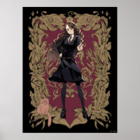 Anime Hermione Granger Ornate Frame