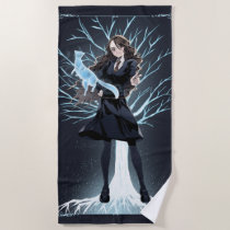 Anime Hermione Granger's Otter Patronus Beach Towel