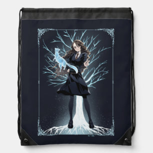 Anime Hermione Granger's Otter Patronus Drawstring Bag