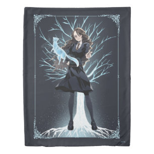Anime Hermione Granger's Otter Patronus Duvet Cover