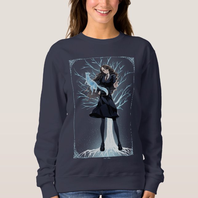 Anime Hermione Granger's Otter Patronus Sweatshirt (Front)