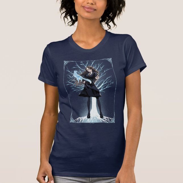 Anime Hermione Granger's Otter Patronus T-Shirt (Front)