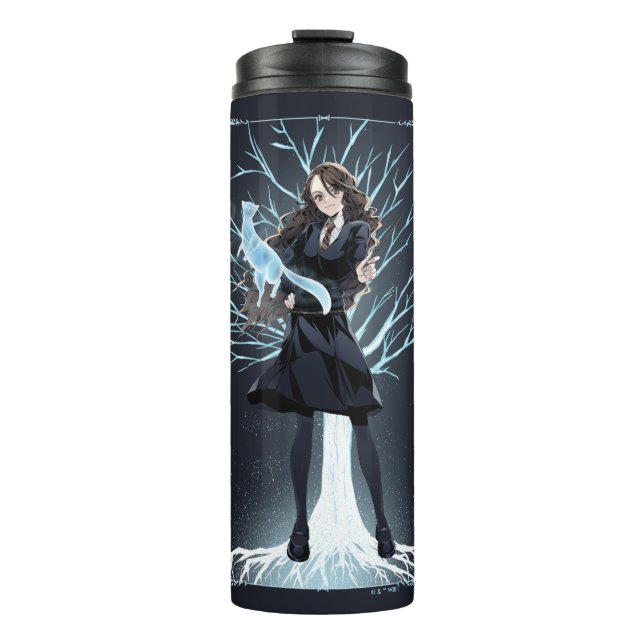 Anime Hermione Granger's Otter Patronus Thermal Tumbler (Front)