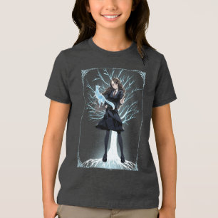 Anime Hermione Granger's Otter Patronus Tri-Blend Shirt