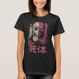 Anime Horror Manga Creepy Cute Japanese Pink Alt G T-Shirt