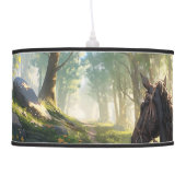 Anime horseback ride in the woods ceiling lamp (Left)