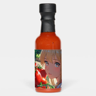Anime Hot Sauce Bottle Favors