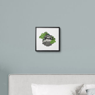 anime house peel and stick photo tile