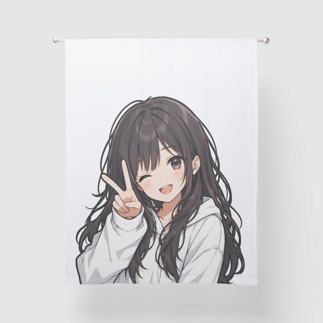 Anime Inspired Curtain – Kawaii Aesthetic (Front)