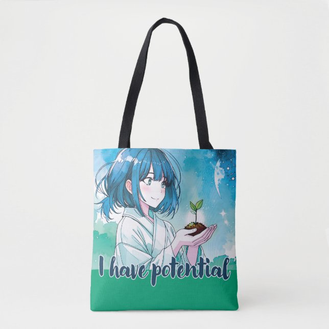 Anime- inspired design bag with Expressive Note (Front)