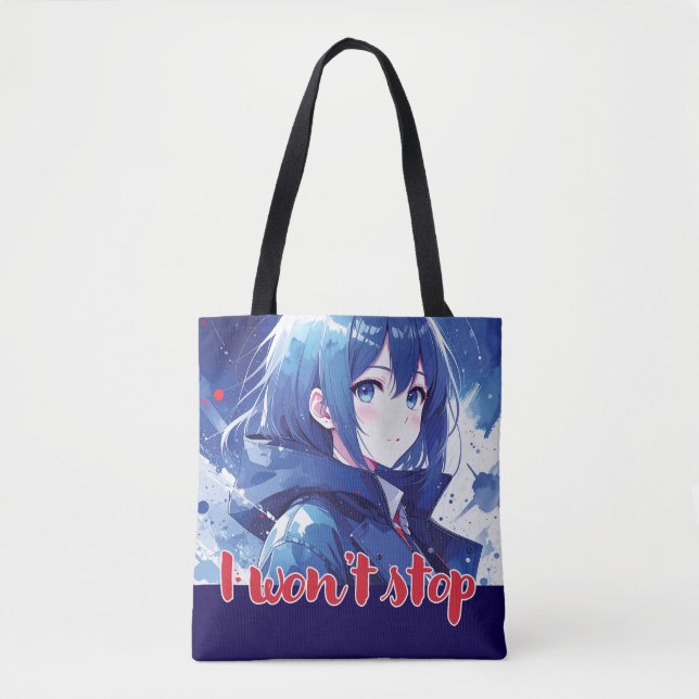 Anime- inspired design bag with Expressive Note (Front)
