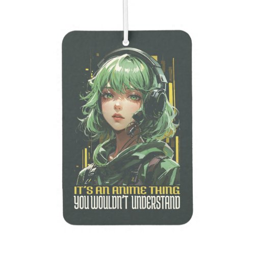 Anime inspired girl design air freshener