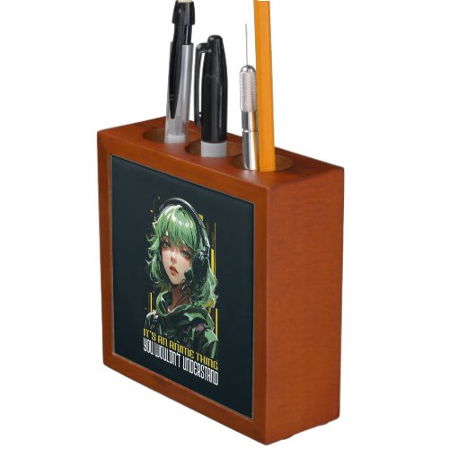 Anime inspired girl design desk organizer