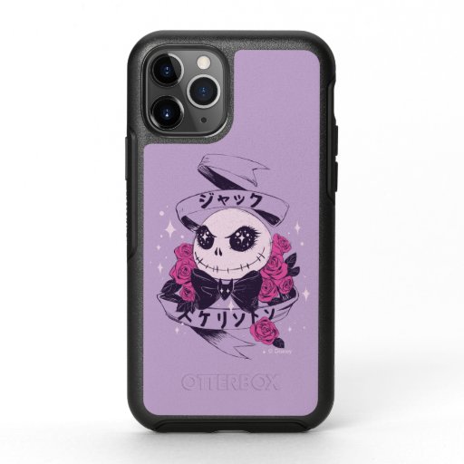 Anime Jack Skellington & Roses Illustration OtterBox Symmetry iPhone 11 Pro Case
