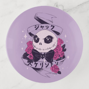Anime Jack Skellington & Roses Illustration Trinket Tray
