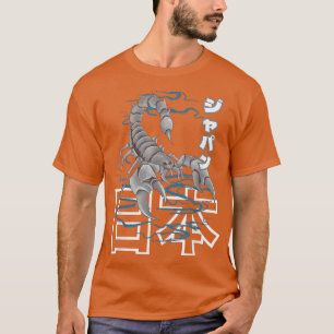 Anime Japan Retro Grunge Otaku Kanji Scorpion T-Shirt