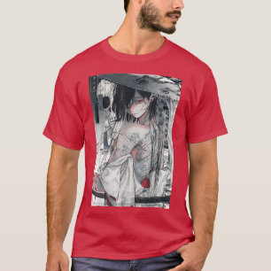 Anime Japanese Esthetic Samurai Girl Soft Grunge T-Shirt