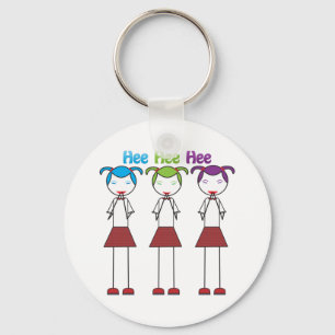 Anime Japanese Girls Giggling Keychain
