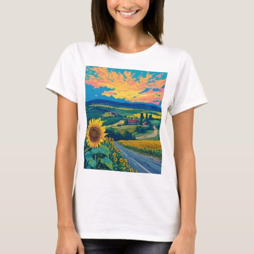 Anime Journey Along the Road T_Shirt