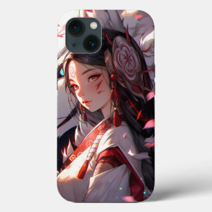 Anime Kitsune Girl Cute Fox Fantasy Art iPhone 13 Case
