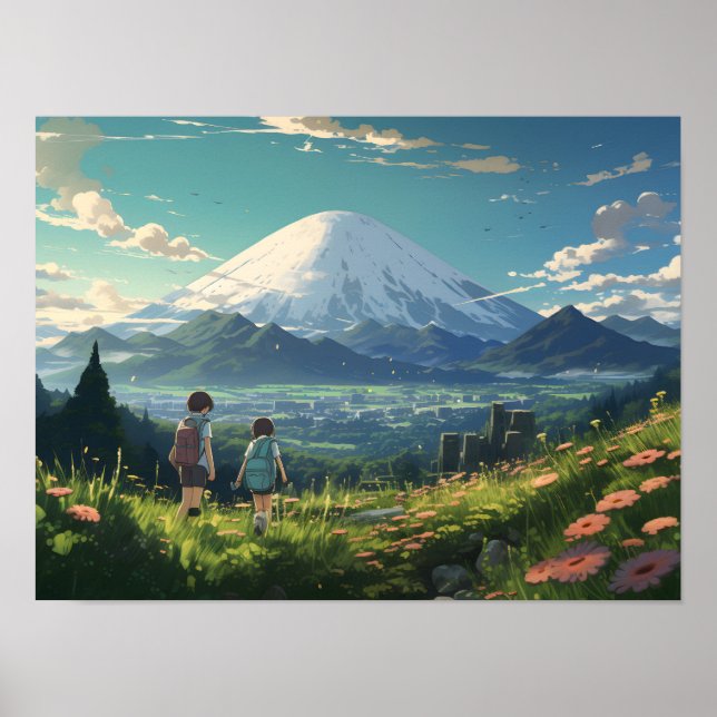Anime Landscape  Poster (Front)