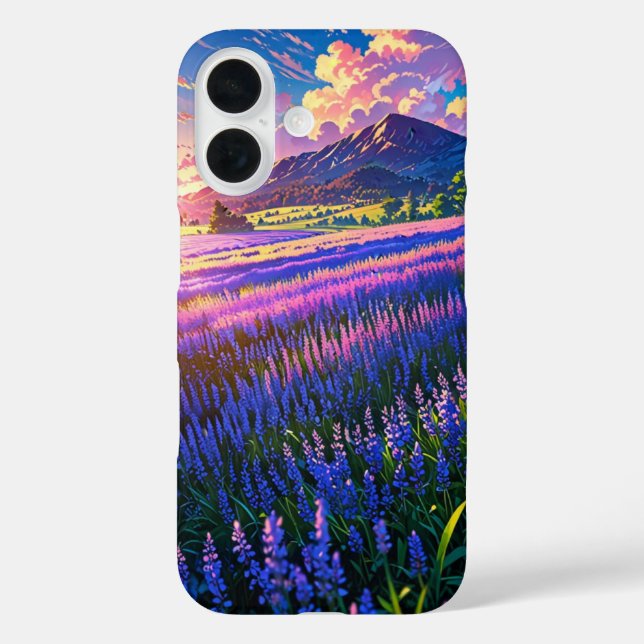 Anime Lavender Fields in Summer Case-Mate iPhone Case (Back)