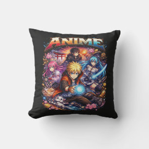 Anime Legends Throw Pillow
