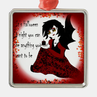 Anime Little Girl Vampire Metal Ornament