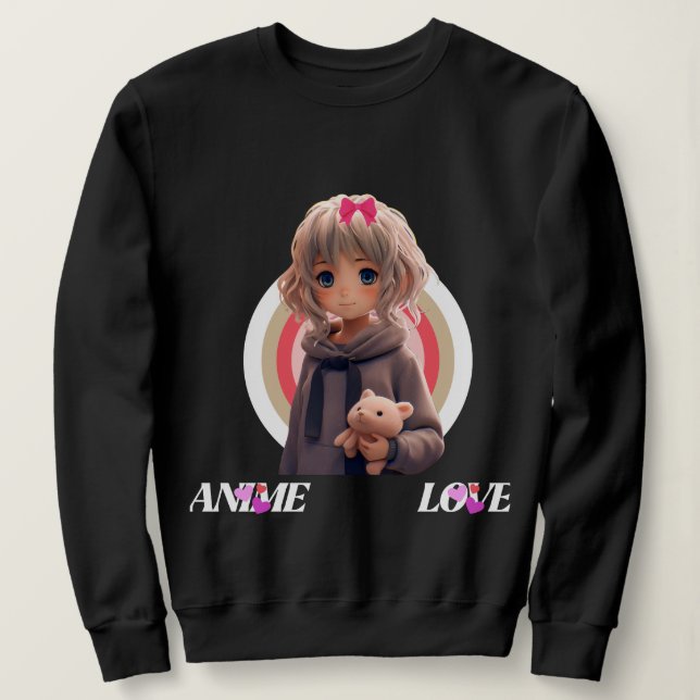 Anime Love Sweatshirt – (Design Front)